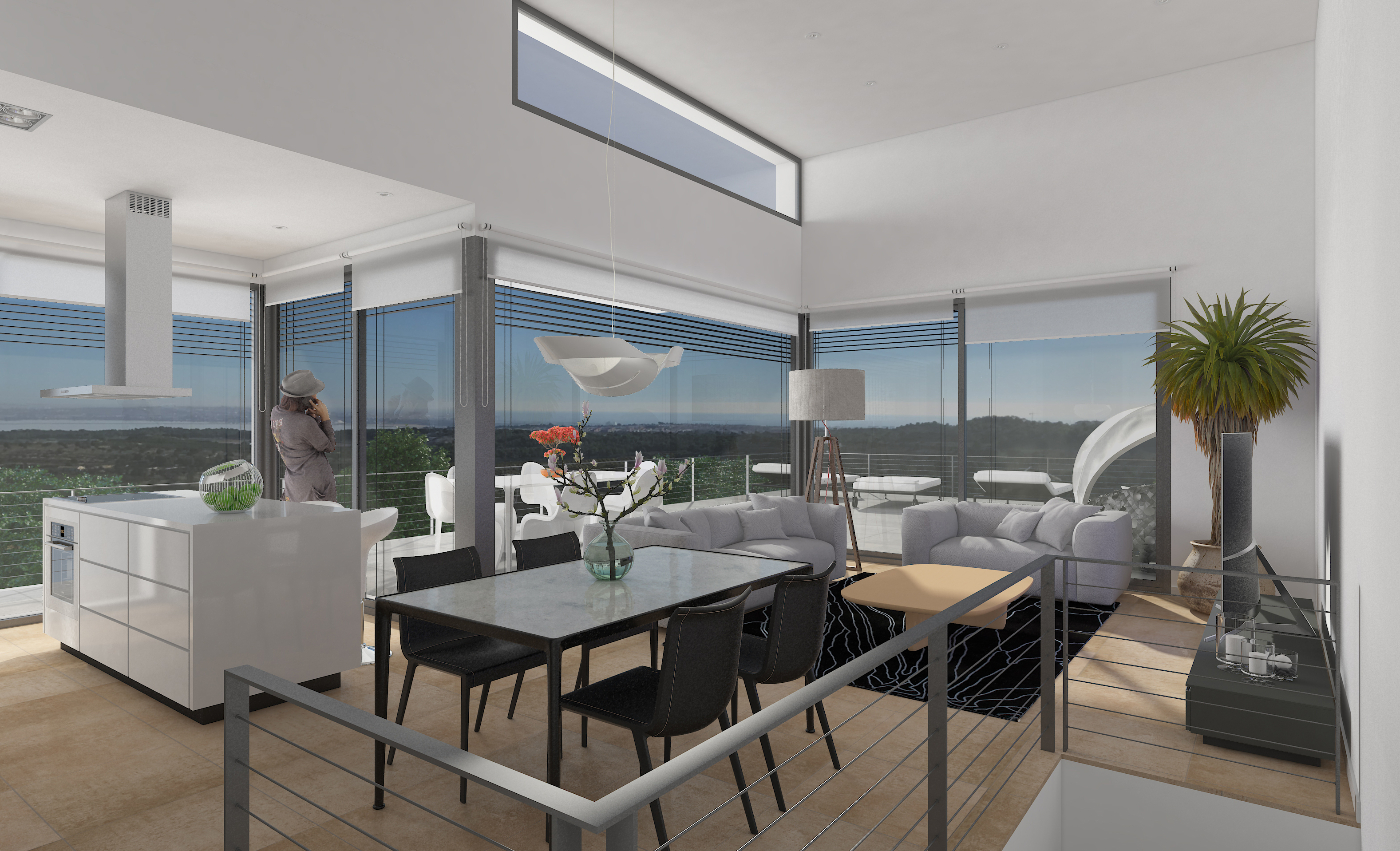 3D Type Luxury - Living Room View